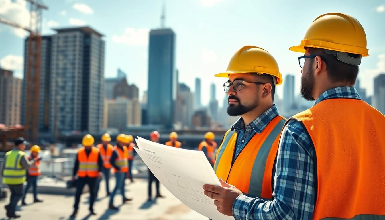 New York General Contractor leading on a construction site, ensuring a successful project.
