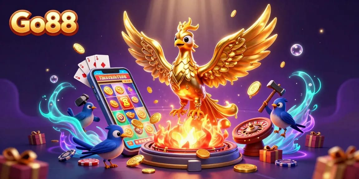 Play thrilling casino games at Go88 with vibrant gaming visuals and engaging promotions.