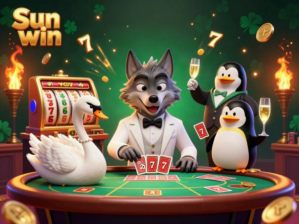 Experience thrilling moments at Sun win with engaging characters in a vibrant casino setting.