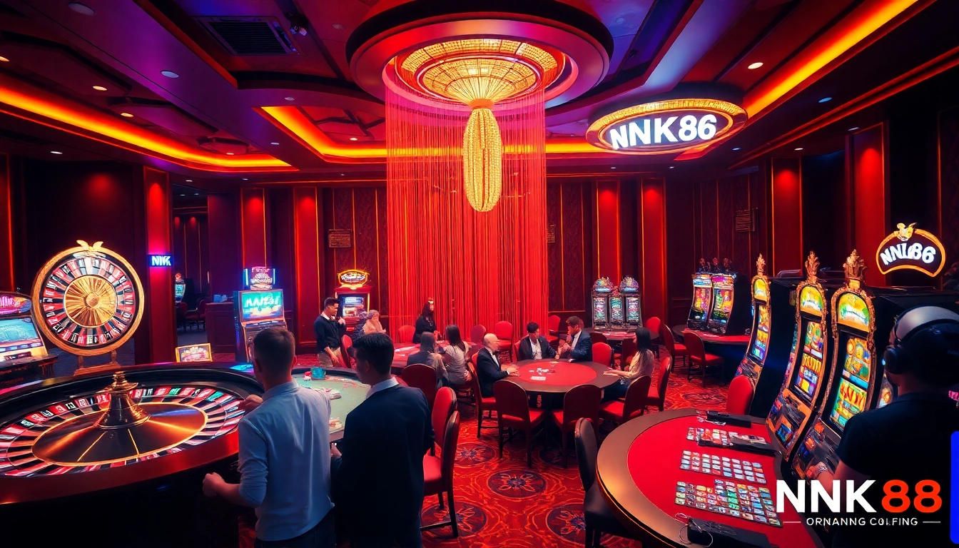 Experience the excitement of gambling at NK88 casino with vibrant gaming action.
