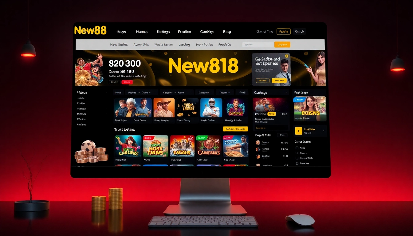 New88 online betting platform showcasing vibrant game options and promotions.