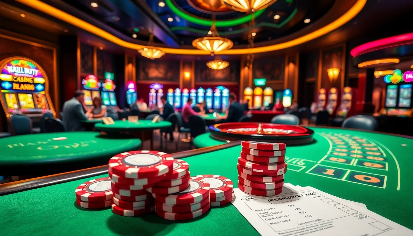 Players enjoy high-stakes action at a luxury casino, inspired by https://vj88.com/.