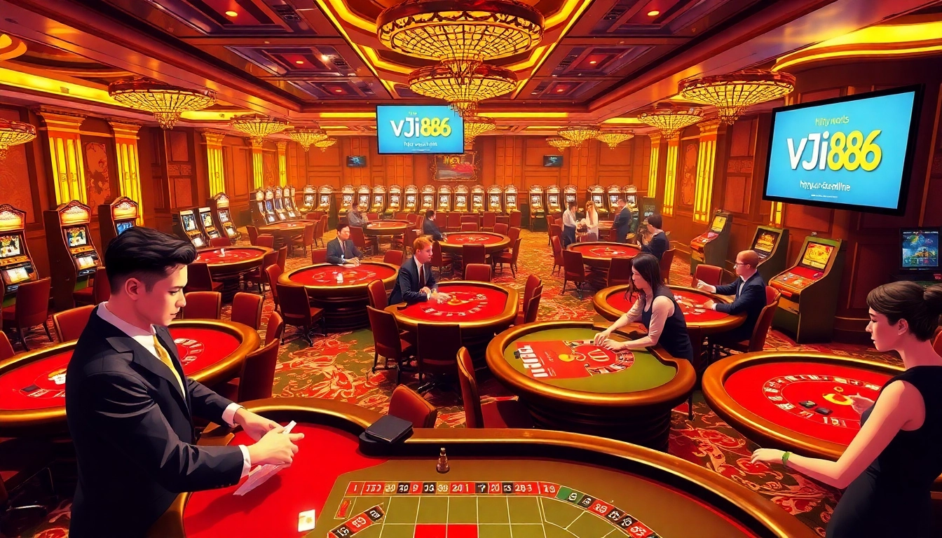 Engage in exciting casino gameplay with https://vj88.online/ featuring luxurious tables and thrilling moments.