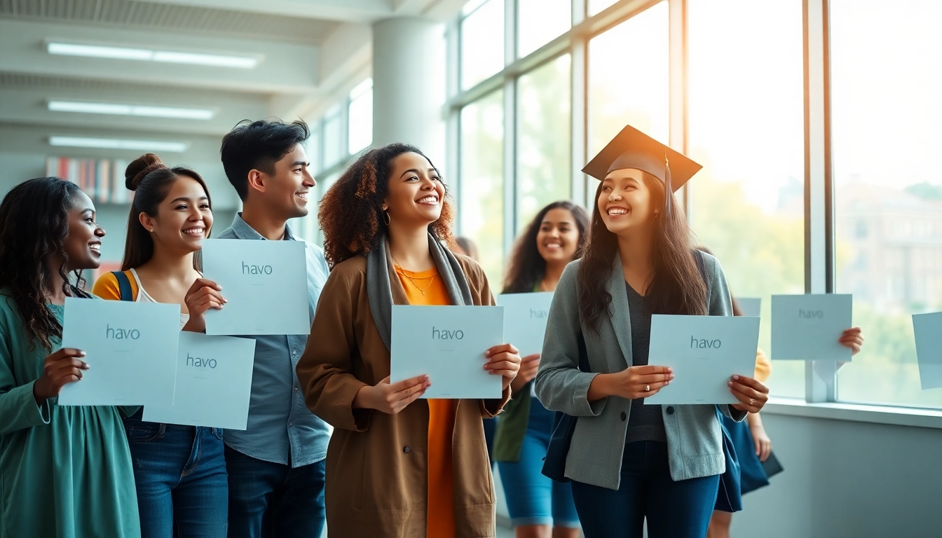Diversiteit vieren met havo-diploma's in een heldere onderwijsomgeving.