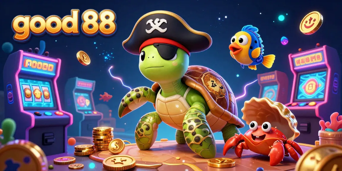 Experience the excitement of good 88 casino with vibrant characters and colorful gaming elements in an underwater treasure scene.