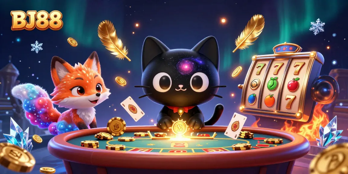 Experience thrilling interactions at BJ88 with our vibrant cosmic casino scene.