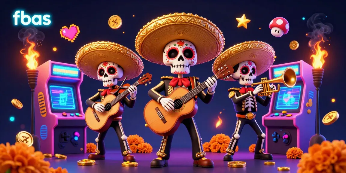 Engage with top credit card casinos on fbas, featuring mariachi characters and exciting game elements.