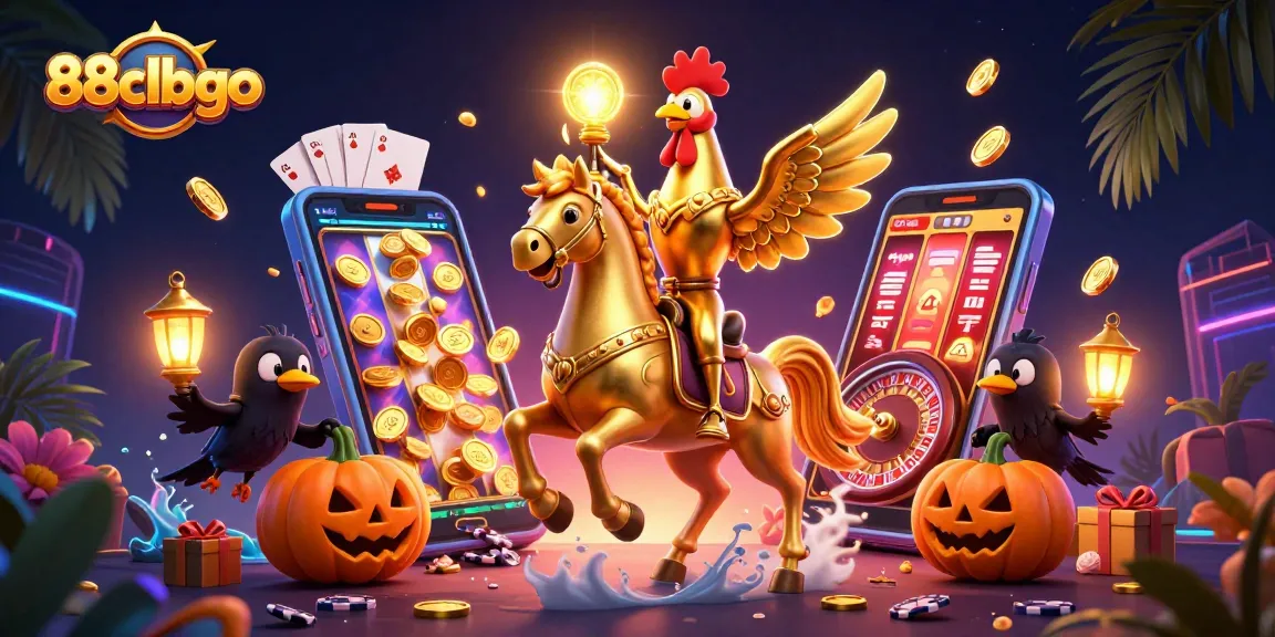 Experience vibrant gaming adventure at 88clbgo with captivating casino elements and characters.