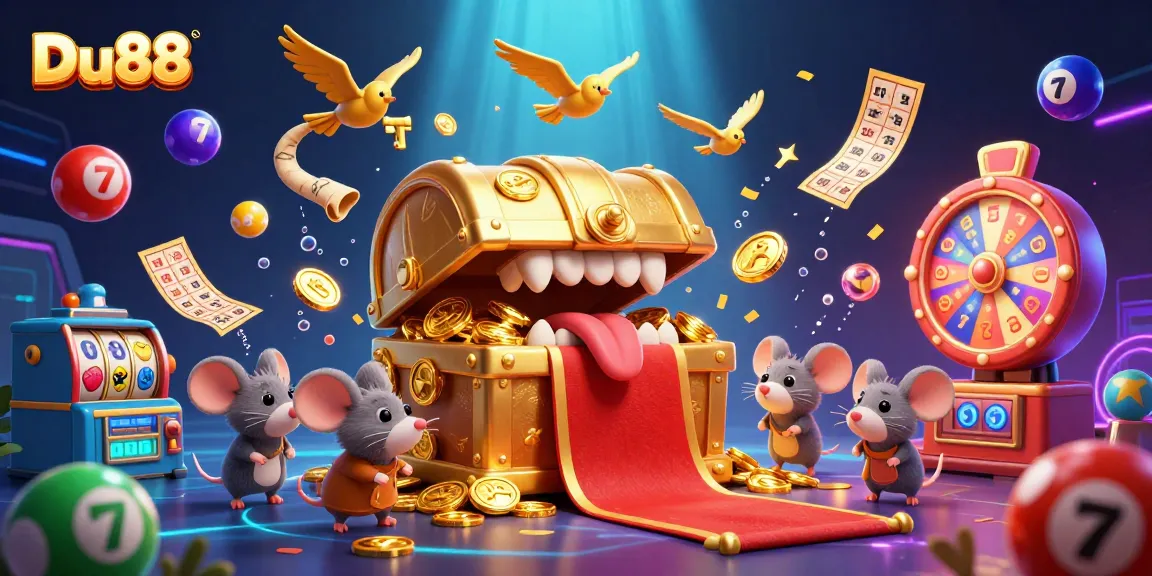 Experience thrilling wins with Du88 as colorful casino elements create an engaging atmosphere.