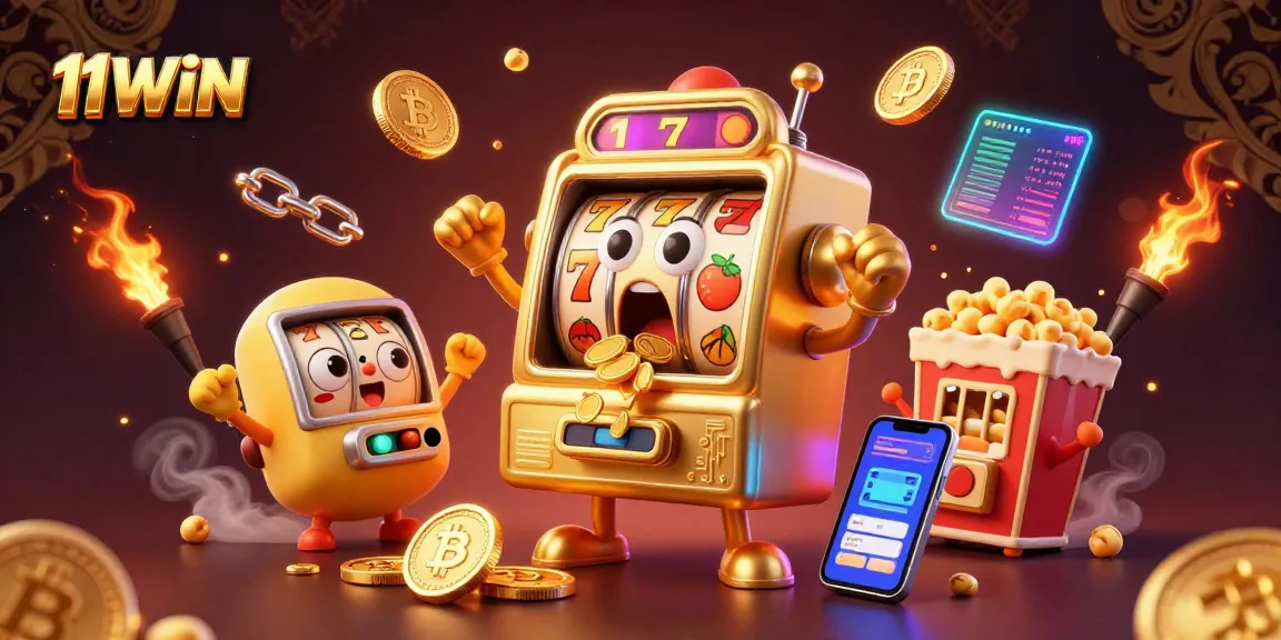 Experience the excitement of 11WIN jackpots with our lively slot machines celebrating wins.