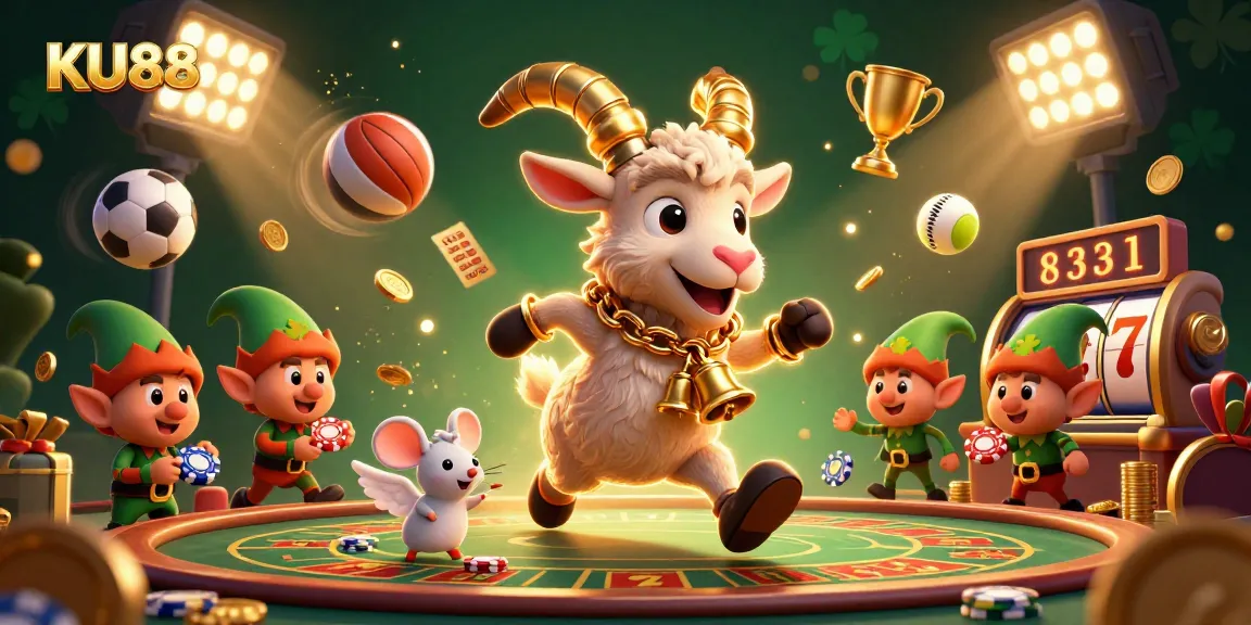 Engage with exciting gaming action at KU88 with festive characters and competitive betting elements.
