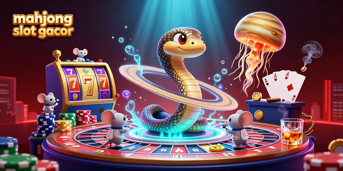 Experience mahjong slot gacor with animated bets and vibrant casino elements in a dynamic cosmic scene