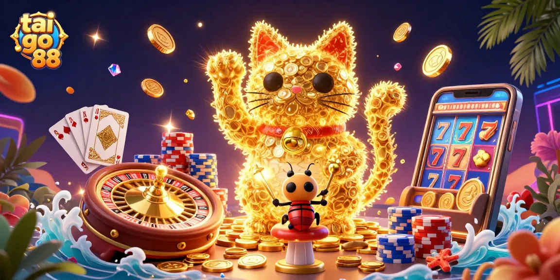 Play exciting games at tai go 88 with lucky symbols and vibrant casino elements.