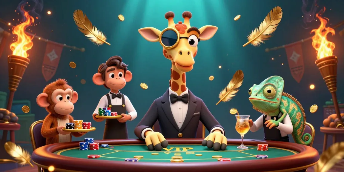 Experience thrilling gameplay at 8xbet with a high-roller giraffe and casino excitement.